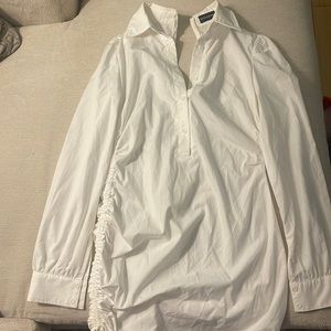 Pretty little thing white collared dress size US 4